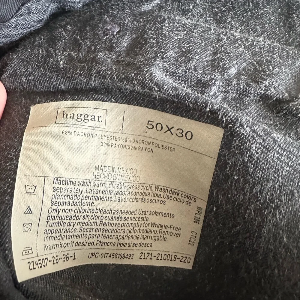 Men’s Haggar black label dress pants 50x30